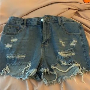 SHEIN Jean ripped shorts